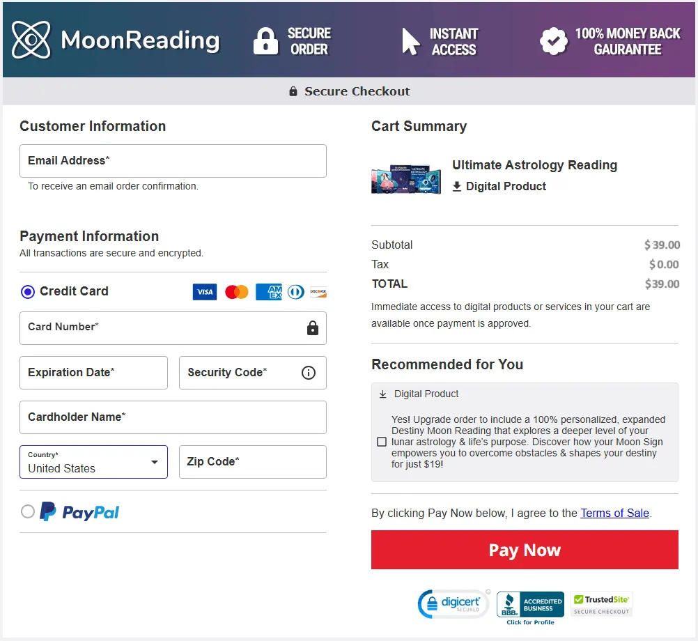 Payment Page